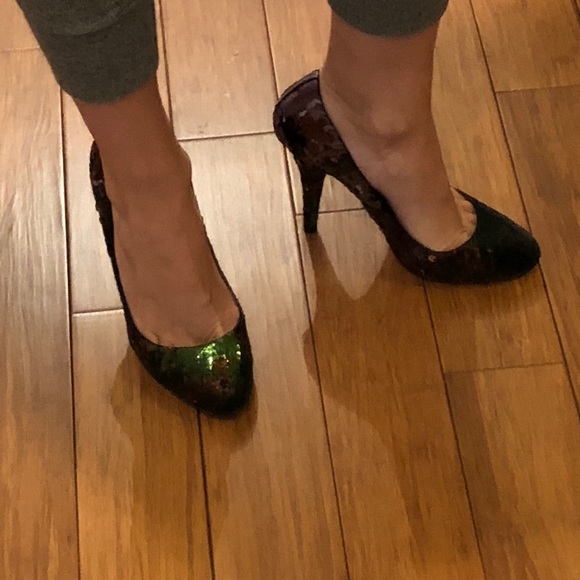 Miu Miu Ombre Gradient Sequin Pumps Size 9 - Picture 7 of 7